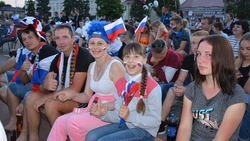 Корочанцы поддержали российскую футбольную сборную на поединке с Хорватией