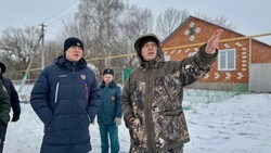 Вячеслав Гладков посетил место пожара в Корочанском районе