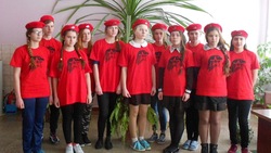 Ученики Плотавской средней школы вступили в ряды юнармейцев
