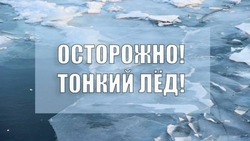 Белгородские спасатели напомнили жителям региона об опасности выхода на лёд
