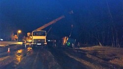 Грузовой автомобиль опрокинулся в Корочанском районе