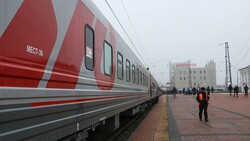 Обновлённый фирменный поезд «Белогорье» доставил пассажиров из Москвы в Белгород