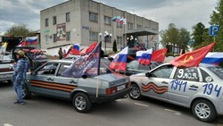 Масштабный автопробег прошел по дорогам Корочанского района 9 мая 