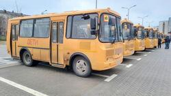 48 современных автобусов получили сегодня школы Белгородской области