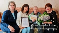 Житель Поповской территории Корочанского округа отметил 98-летие