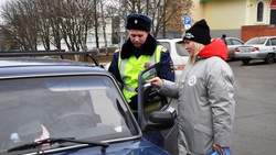 Корочанские волонтёры раздали более 100 листовок в ходе акции «В новый год без ДТП»
