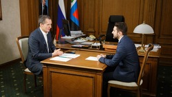 Вячеслав Гладков встретился с замначальника департамента экономического развития области